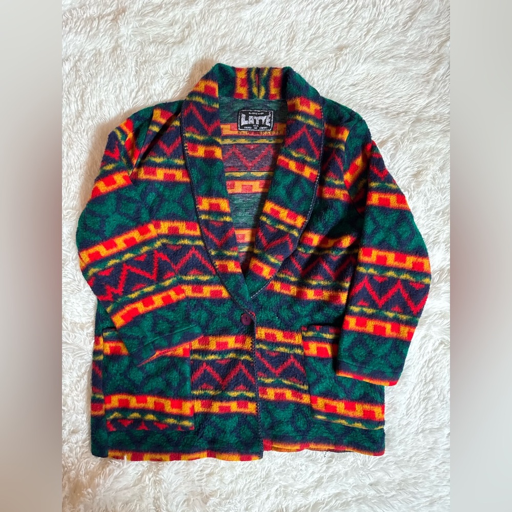 🏔️ Vintage Fleece Blazer Jacket